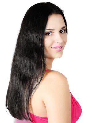 Long Length Human Hair Lace Front Straight Wig
