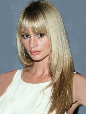 Straight Capless Remy Human Hair Wig With Bangs