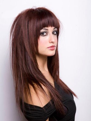 Capless Remy Human Hair Wig With Bangs