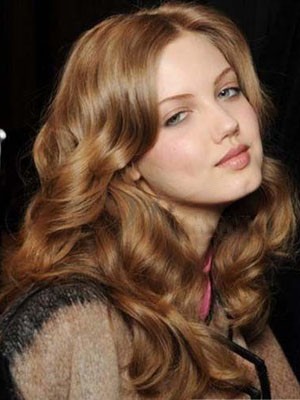 Lovely Wavy Human Hair Lace Front Wig
