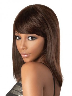 Straight Front Lace Remy Hair Wig