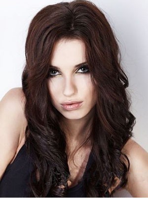 Remy Human Hair Wavy Lace Front Wig