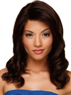 Lace Front Medium Wavy Remy Hair Wig