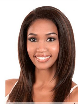 Stunning Long Straight Lace Front Human Hair Wig