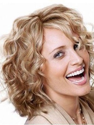 Superb Wavy Human Hair Lace Front Wig