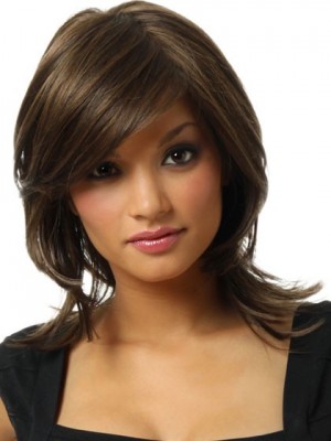 Straight Synthetic Lace Front With Mono Wig