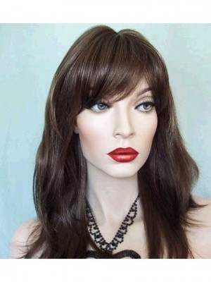 Long Straight Synthetic Front Lace Wig