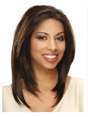 Womens Long Straight Lace Front Synthetic Wig