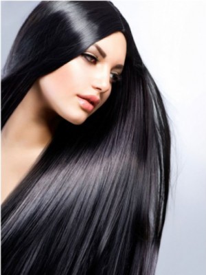 Straight Designed Full Lace Black Wig