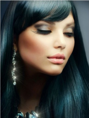 Synthetic Hair Full Lace Straight Wig
