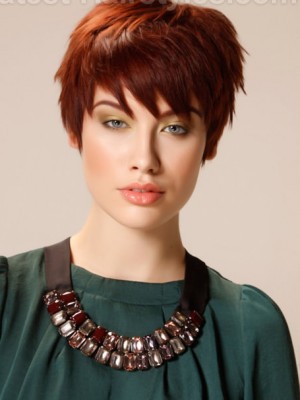 Synthetic Capless Wig With Short Straight Style