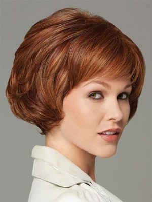 Short Red Synthetic Wig