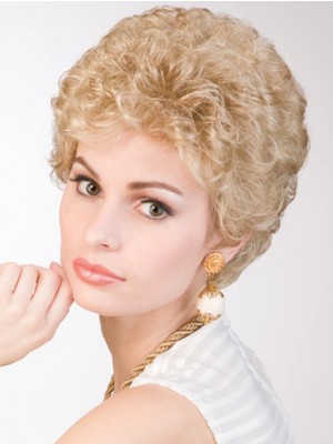 Synthetic Curly Medium Length Lace Front Wig