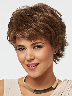 Layered Straight Capless Synthetic Wig