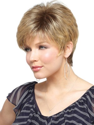 Capless Short Length Synthetic Wig