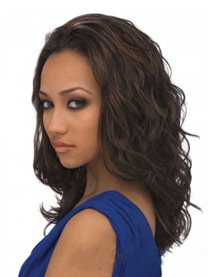 Lovely Wavy Long Lace Front Synthetic Wig