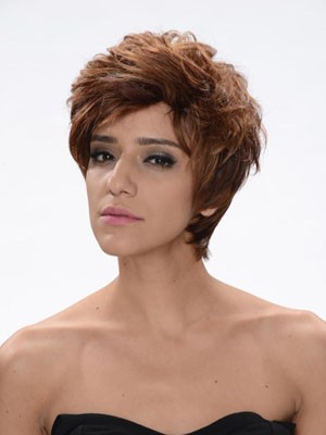 Superb Short Wavy Capless Synthetic Wig