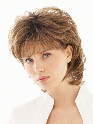 Shoulder Length Layered Synthetic Wig