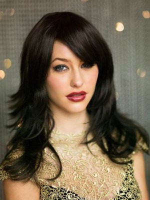 Delicate Long Straight Capless Synthetic Wig