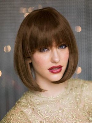 Straight Capless Diaphanous Synthetic Wig