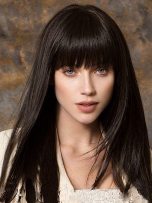Diaphanous Long Capless Straight Synthetic Wig