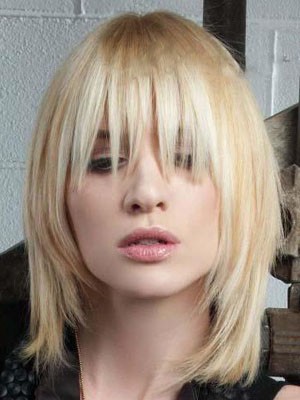 Attractive Lace Front Straight Synthetic Wig