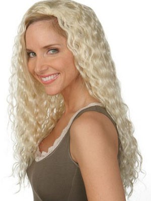 Wavy Capless Long Synthetic 3/4 Wig
