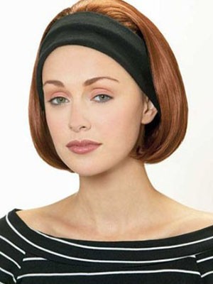 Straight Capless Short Synthetic 3/4 Wig
