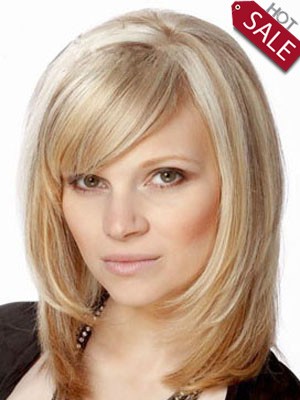 Cheap Medium Human Hair Wig