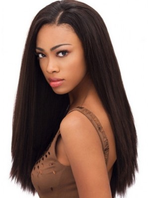 Long Straight African American Wig