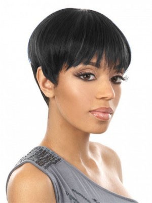 Sophisticated Boy-Cut Synthetic Wig