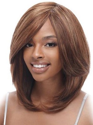 Cute Lace Front Remy Human Hair African American Wig