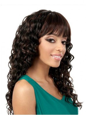 Romantic Synthetic African American Capless Wig