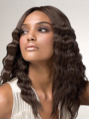 Natural Lace Front Synthetic African American Wig