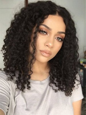 African American Pretty Curly Lace Front Synthetic Wig