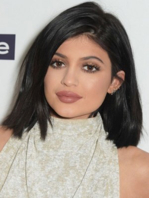 Kylie Jenner Glamorous Human Hair Lace Front Wig