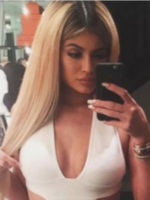 Kylie Jenner Gorgeous Lace Front Mono Top Synthetic Wig