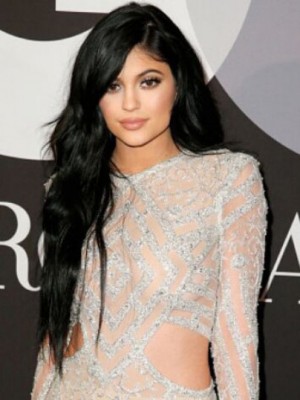 Kylie Jenner Flattering Lace Front Mono Top Synthetic Wig