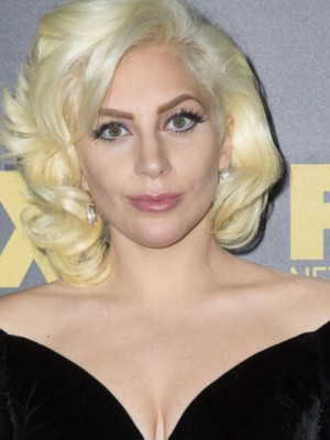 Lady Gaga Pretty Human Hair Lace Front Wig