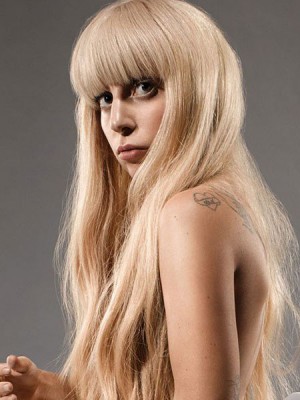 Lady Gaga Charming Capless Synthetic Wig