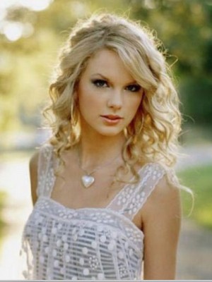 Taylor Swift Shimmering Lace Front Human Hair Wig