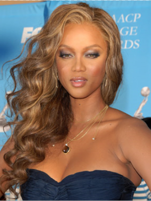 Tyra Banks Natural Lace Front Human Hair Wig