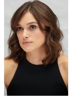 Stylish Keira Knightley Lace Front Remy Human Hair Wig Hairstyles