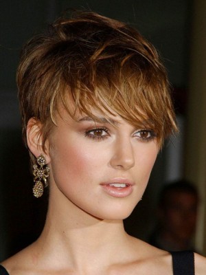 Nice Looking Keira Knightley Capless Synthetic Wig
