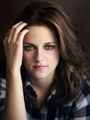 Straight Silky Kristen Stewart Lace Front Synthetic Wig