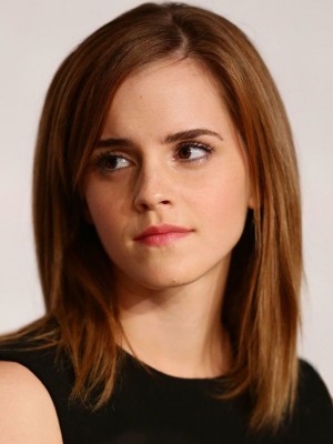 Natural Emma Watson Lace Front Synthetic Wig