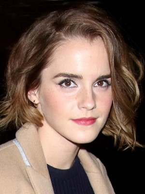 Seductive Emma Watson Lace Front Remy Human Hair Wig