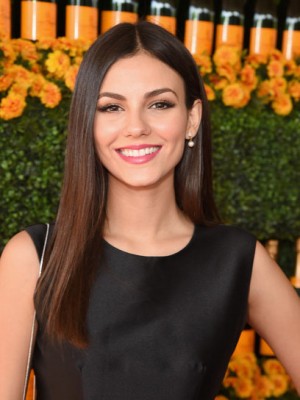 Concise Victoria Justice Lace Front Synthetic Wig