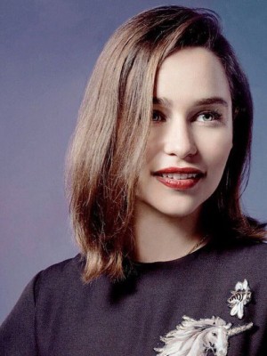 Sweet Emilia Clarke Lace Front Remy Human Hair Wig Remy Hair