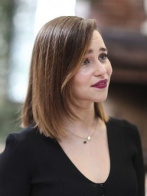Attractive Emilia Clarke Lace Front Remy Human Hair Wig